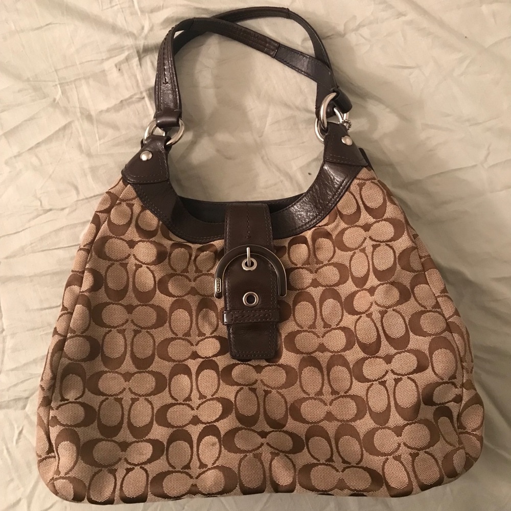 Brown coach purse